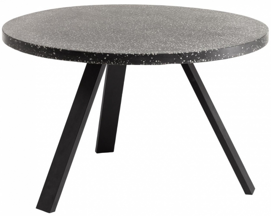 Керамический стол Shanelle 120X120X76 CM чёрного цвета 1