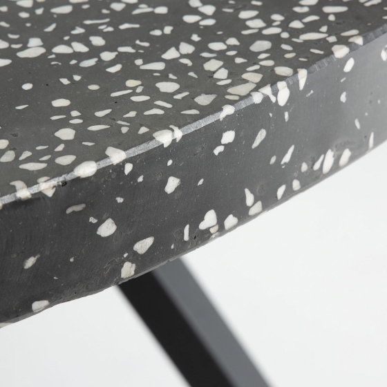 Керамический стол Shanelle 120X120X76 CM чёрного цвета 2