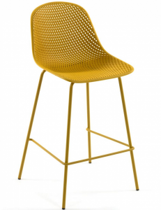 Полубарный стул Quinby 49X49X97 CM жёлтого цвета