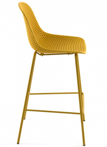 Полубарный стул Quinby 49X49X97 CM жёлтого цвета 2