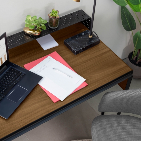 Письменный стол с надстройкой Nadyria 120X55X85 CM 3