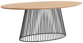 Овальный обеденный стол Leska 200X110X76 CM