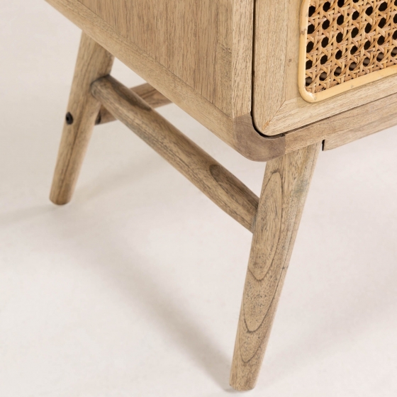 Буфет из массива дерева минди Nalu 90X40X175 CM 2