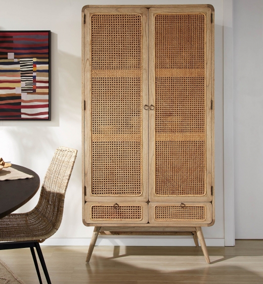 Буфет из массива дерева минди Nalu 90X40X175 CM 5