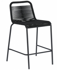 Полубарный стул Lambton 53X53X88 CM чёрного цвета