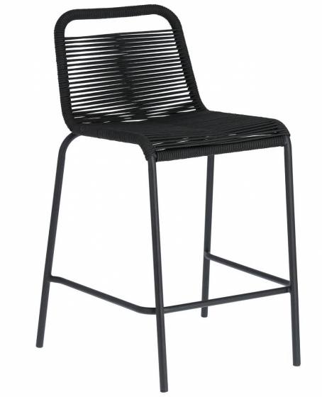 Полубарный стул Lambton 53X53X88 CM чёрного цвета 1