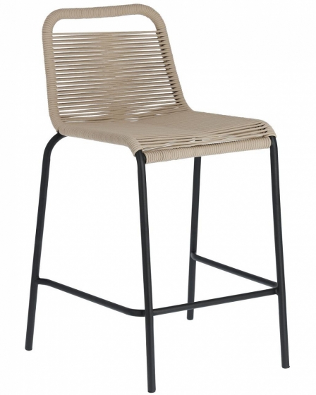 Полубарный стул Lambton 53X53X88 CM бежевого цвета 1