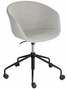 Офисное кресло Yvette 72X72X76-88 CM светло-серого цвета