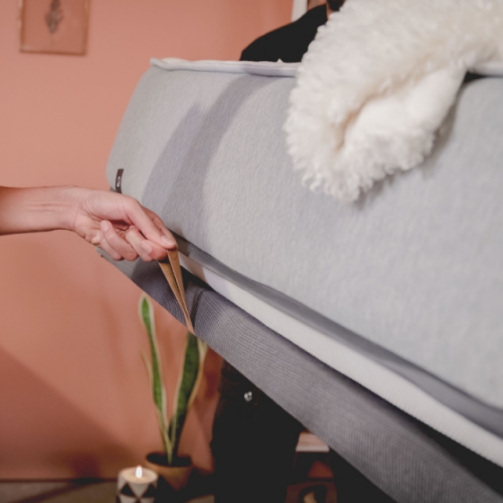 Кровать с отсеком для хранения Matter 150X190X36 CM серого цвета 11