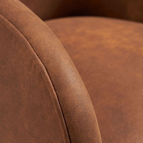 Кресло Lobby 65X75X80 CM коричневое 3