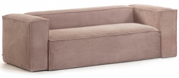 Трёхместный диван Blok 240X100X69 CM розового цвета