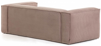 Трёхместный диван Blok 240X100X69 CM розового цвета