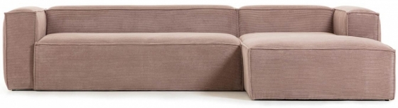 Угловой диван Block 330X174X79 CM розового цвета 2