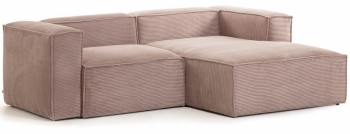 Диван угловой Blok 240X174X69 CM розового цвета