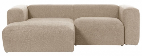 Угловой двухместный диван Blok 240X174X69 CM бежевого цвета 2