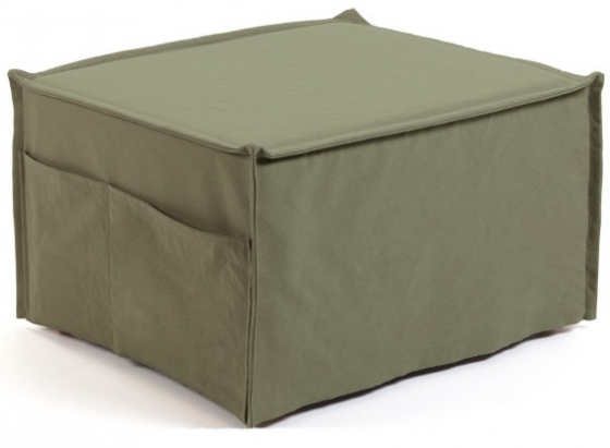 Пуф-кровать Lizzie 60-180X70X45 CM зелёного цвета 1