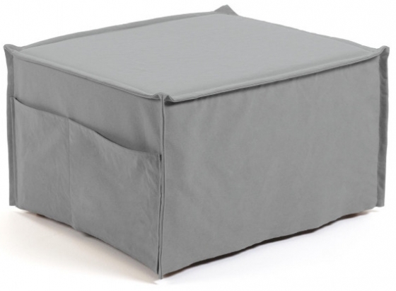 Пуф-кровать Lizzie 60-180X70X45 CM серого цвета 1