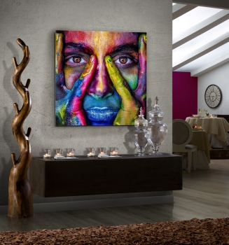 Постер на закаленном стекле Colores 100X100 CM