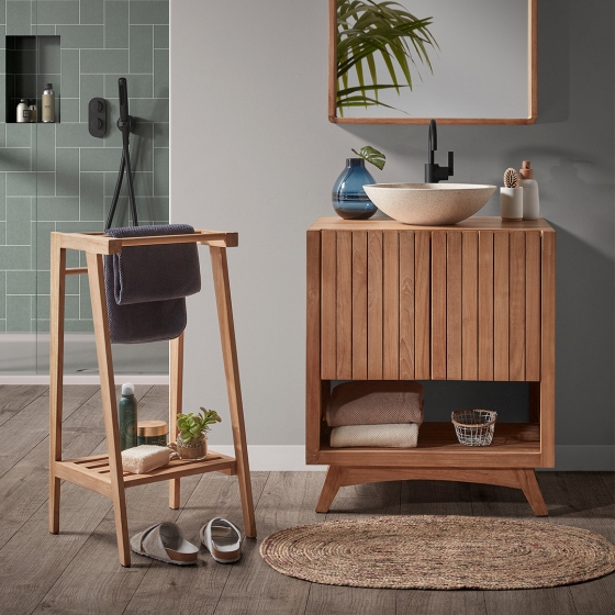 Зеркало в раме из тика Sunday 80X65 CM 5