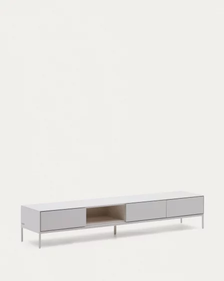ТВ-тумба Vedrana с 3 ящиками, белый лакированный МДФ 195X35 CM 2
