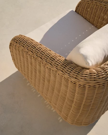 Кресло Meria из синтетического ротанга с ножками из массива акации FSC 100% 99X95X81 CM 3
