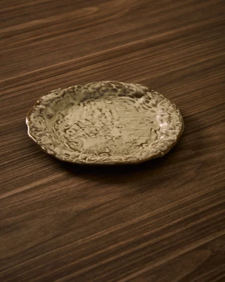 Десертная тарелка Alenia из серой керамики 21X21X2 CM 2