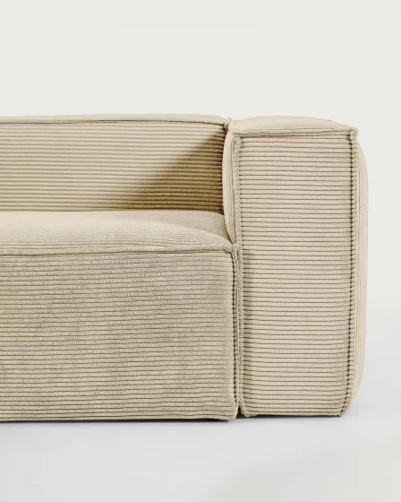 3-местный диван Blok из натурального толстого вельвета 240X100X69 CM 4