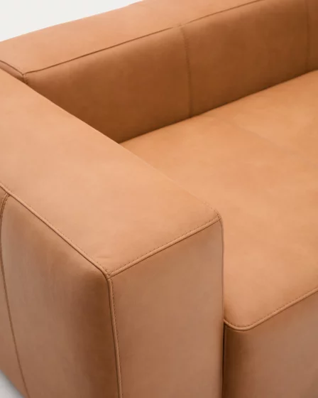 Двухместный кожаный диван Blok 210 CM 5