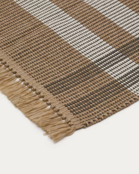 Ковер Barani из синтетических волокон бежевый и коричневый 60X90 CM 4