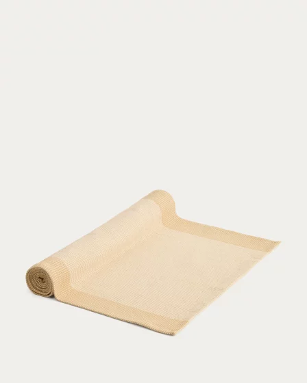 Бежевый хлопковый столовый дорожка Briven 50X150 CM 1