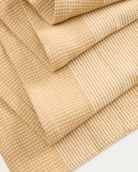 Бежевый хлопковый столовый дорожка Briven 50X150 CM 4