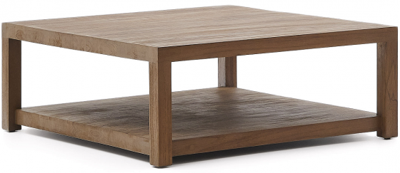 Кофейный столик из тика Sashi 90X90X35 CM 1