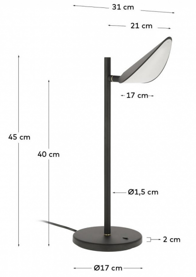 Настольная лампа Veleira 31X17X45 CM 4