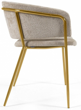 Стул с подлокотниками Runnie 58X58X73 CM бежевая синель