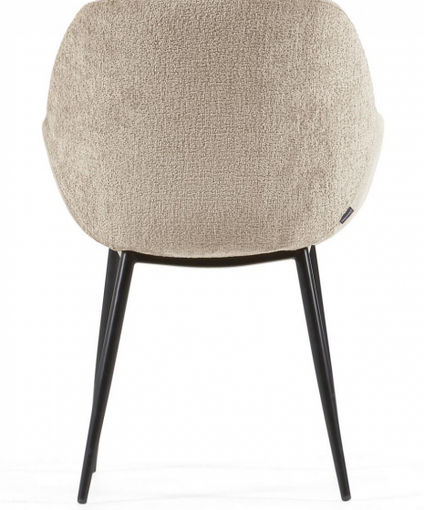Стул с подлокотниками Konna 59X52X83 CM из бежевой синели 4