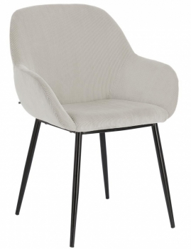 Стул с подлокотниками Konna 59X52X83 CM светло-серый