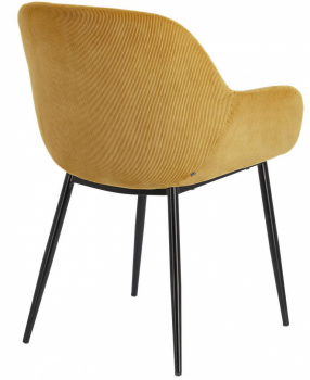 Стул с подлокотниками Konna 59X52X83 CM горчичный вельвет