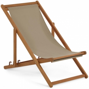 Шезлонг из массива акации Adredna 96X53X68-83 CM