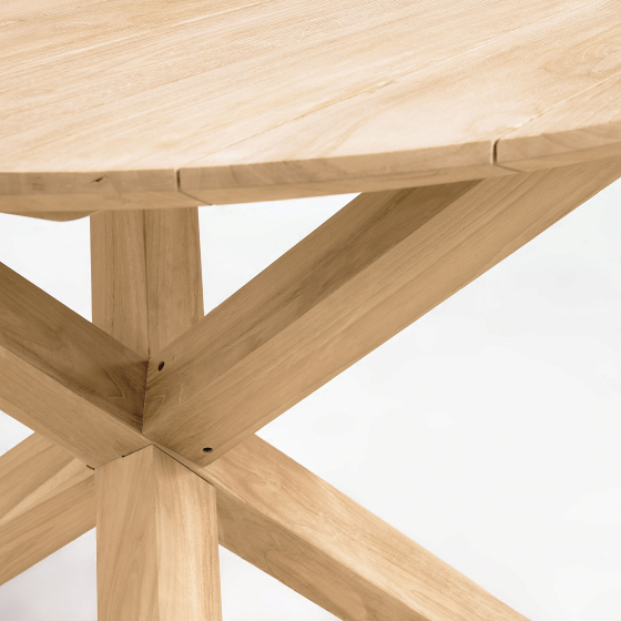 Обеденный стол из тика Teresinha 150X150X76 CM 3