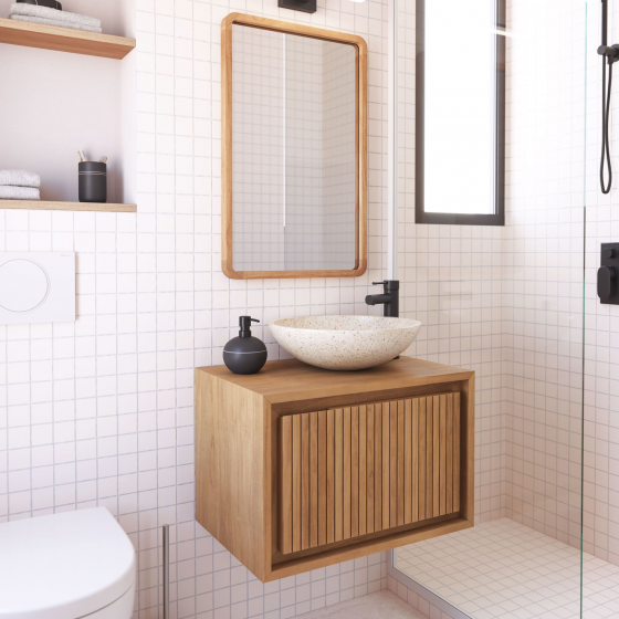 Тумба для ванной из тика Taciana 60X41X40 CM 4