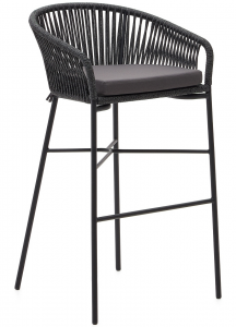 Барный стул Yanet 55X50X100 CM серого цвета