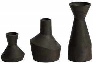 Набор из трёх ваз Dunari 11X11X12 / 14X14X18 / 10X10X25 CM