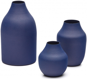 Набор из трёх декоративных ваз Pubol 11X11X20 / 9X9X10 / 10X10X14 CM