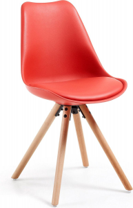 Стильный стул Lars 48X56X82 красный