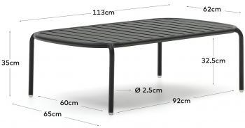 Cтолик для улицы Joncols 113X65X35 CM