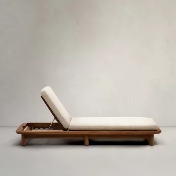 Шезлонг из тика Turqueta 74X200X25-77 CM