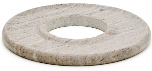 Блюдо из бежевого мрамора Morel Ø35 CM