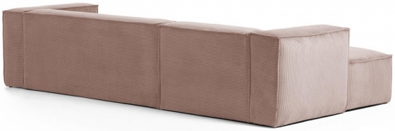 Трёхместный угловой диван Blok 300X174X69 CM розового цвета 3