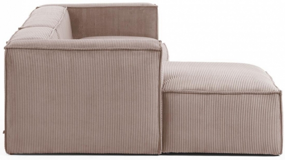 Трёхместный угловой диван Blok 300X174X69 CM розового цвета 5