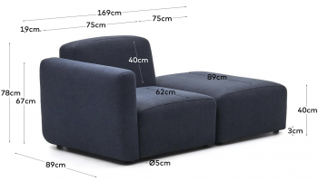 Модульный диван Neom 169X89X78 CM
